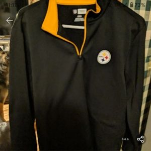 Steelers half zip pullover, worn once
